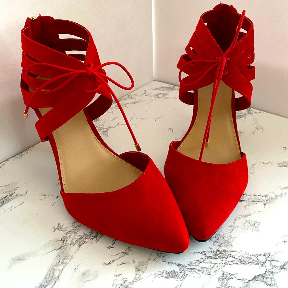 Red Lane Bryant Stilettos 12w